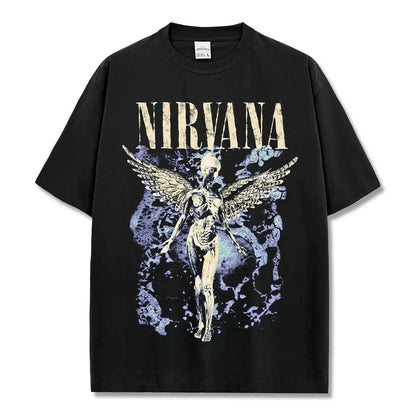 HIGH STREET HIP-HOP STAR BEDRUCKTES VINTAGE-T-SHIRT | CHRIS BROWN V7.6